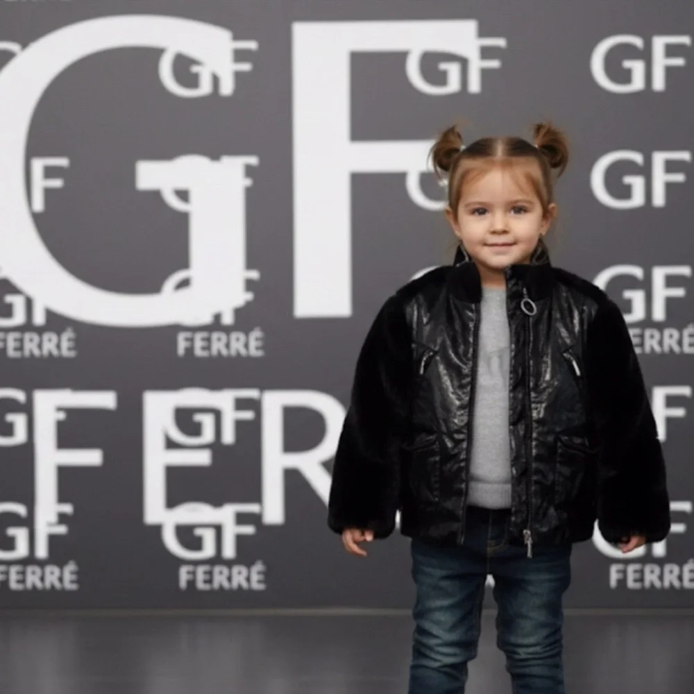 Authentic GF Gianfranco Ferre designer girls toddler convertible jacket vest 3